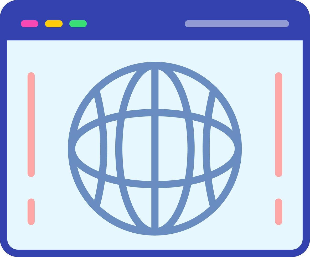 Web Portal Flat Icon vector