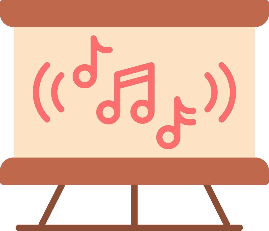 Music Class Flat Icon vector