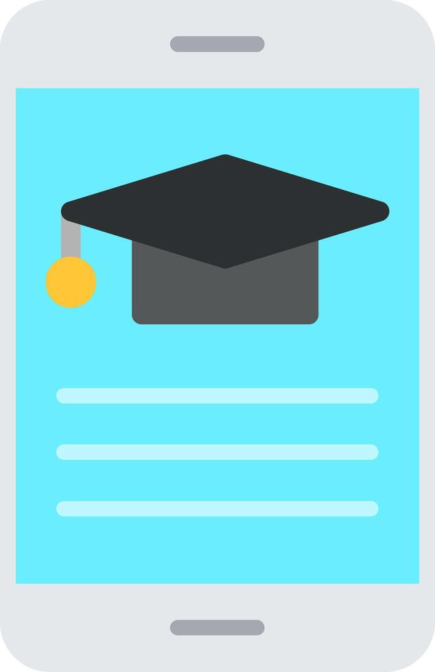 Elearning Flat Icon vector