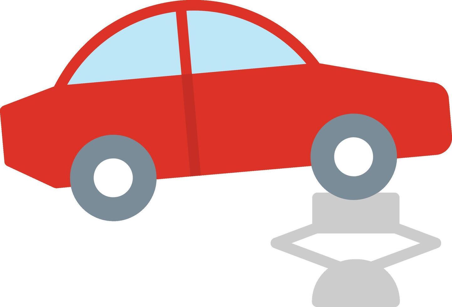 Car Jack Flat Icon vector
