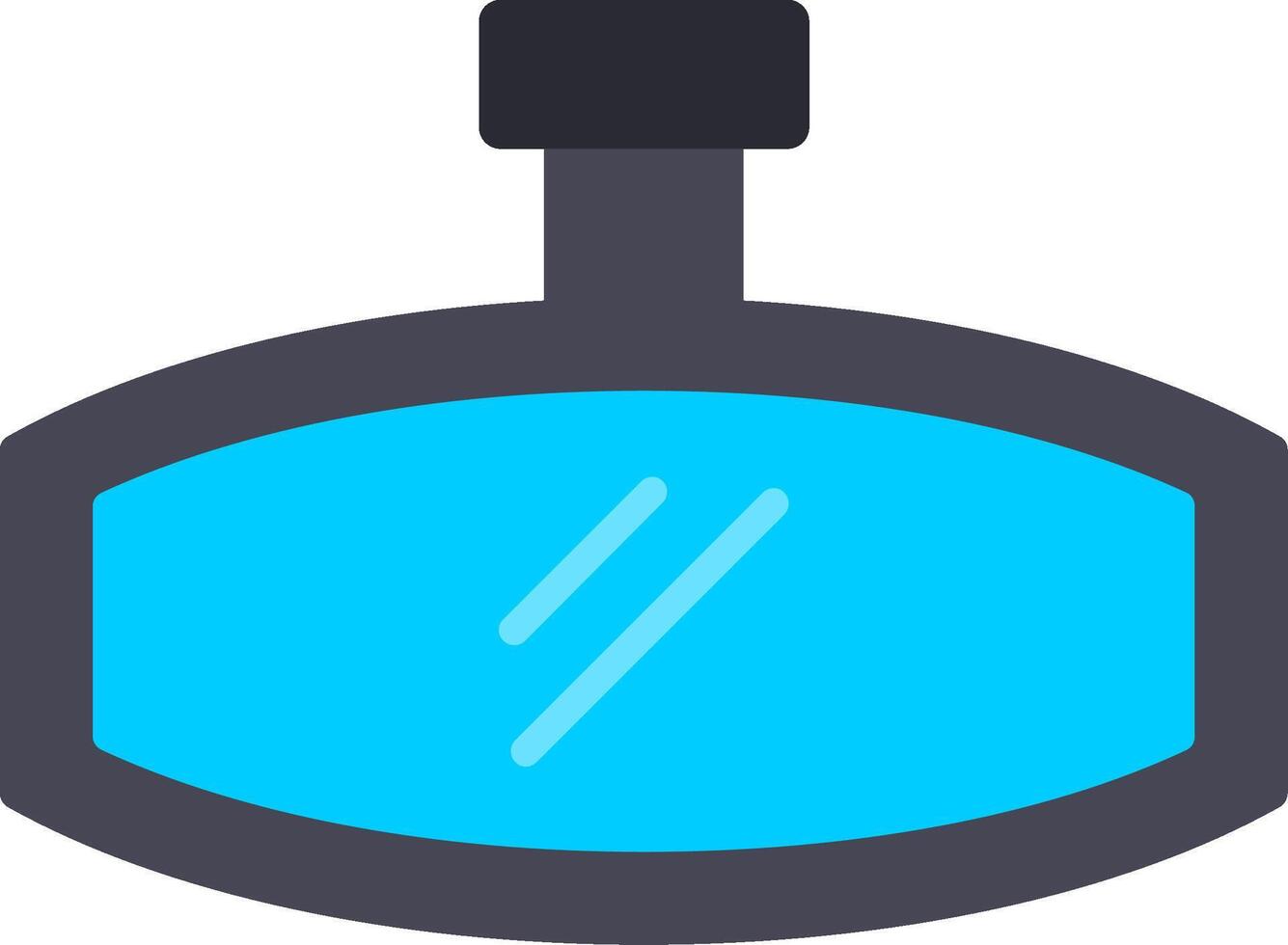 Rearview Mirror Flat Icon vector