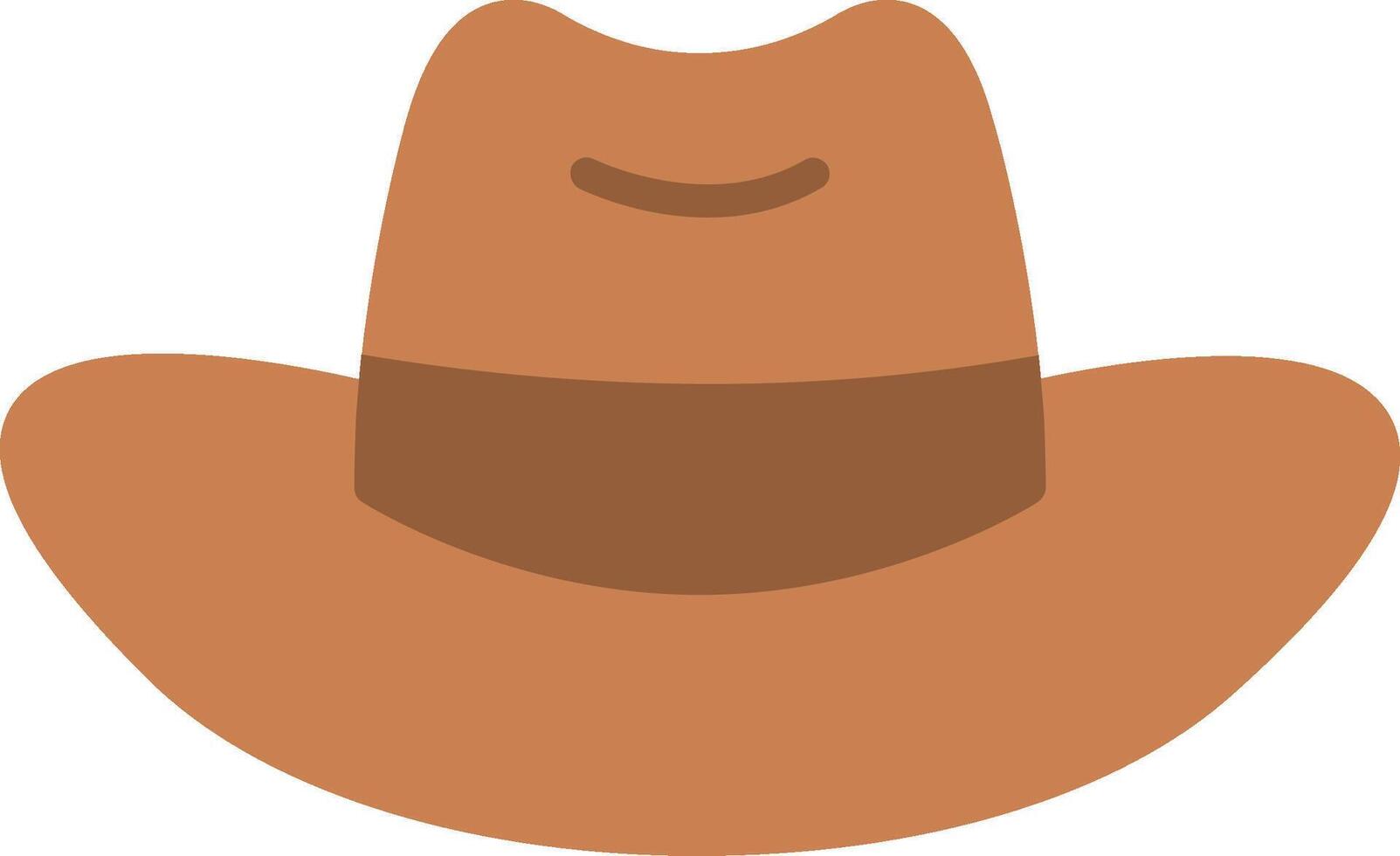 Cowboy Hat Flat Icon vector