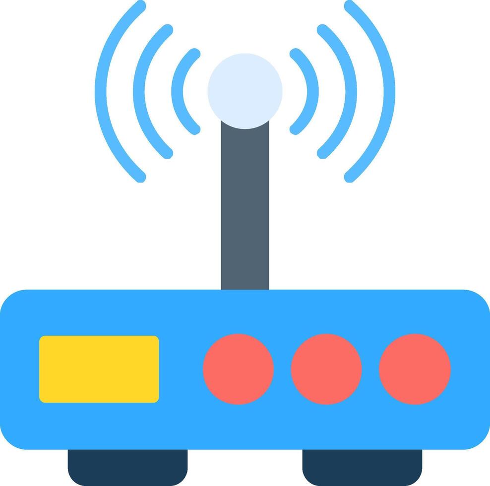 Modem Flat Icon vector