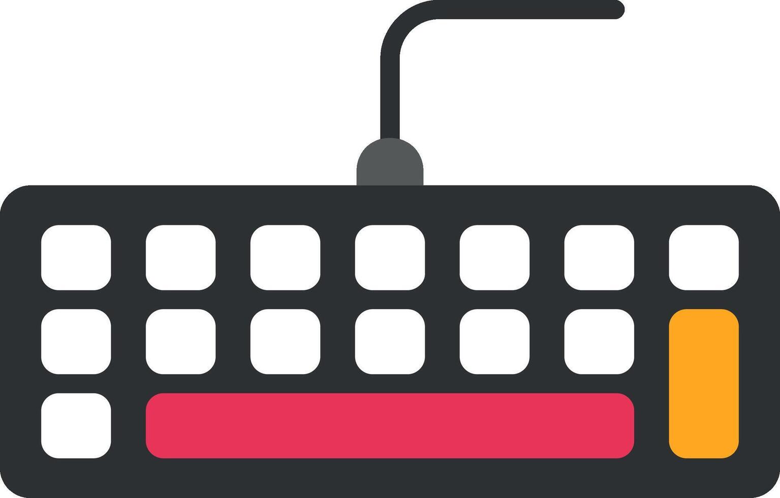 Keyboard Flat Icon vector