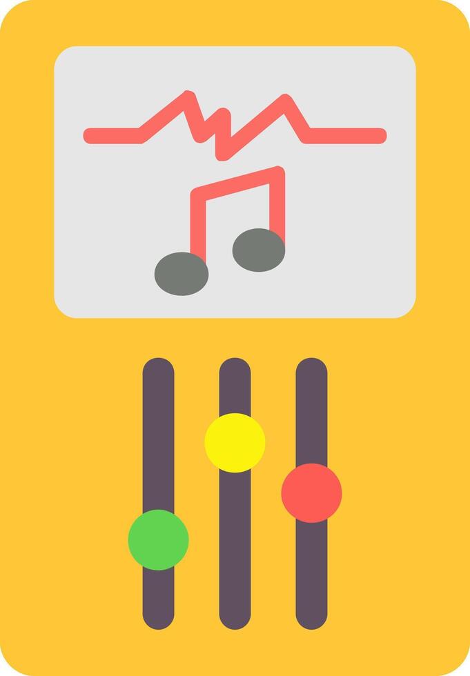 Music Player Flat Icon vector