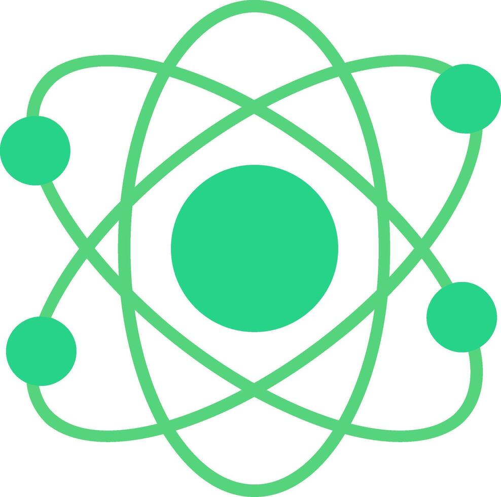 Atomic Flat Icon vector