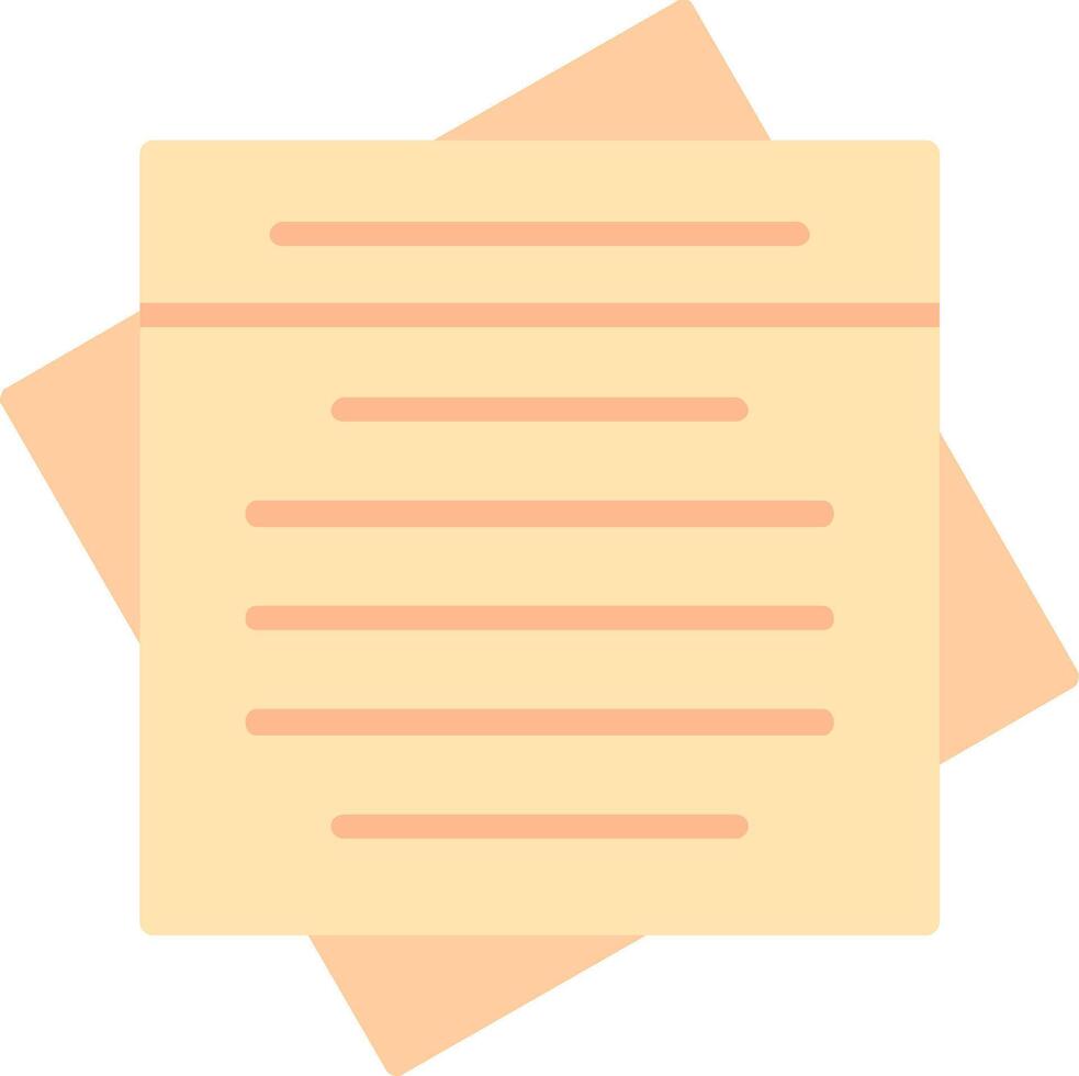 Sticky Note Flat Icon vector