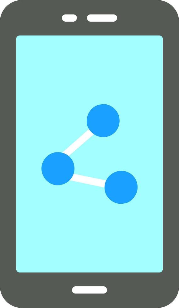 Mobile Phone Flat Icon vector