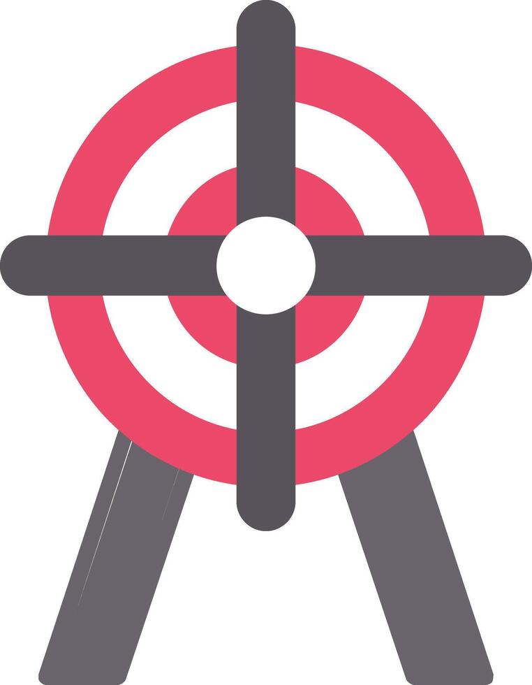 icono plano objetivo vector