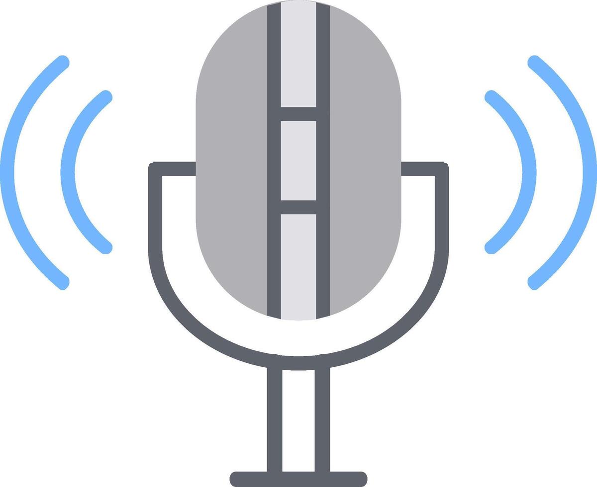 Microphone Flat Icon vector