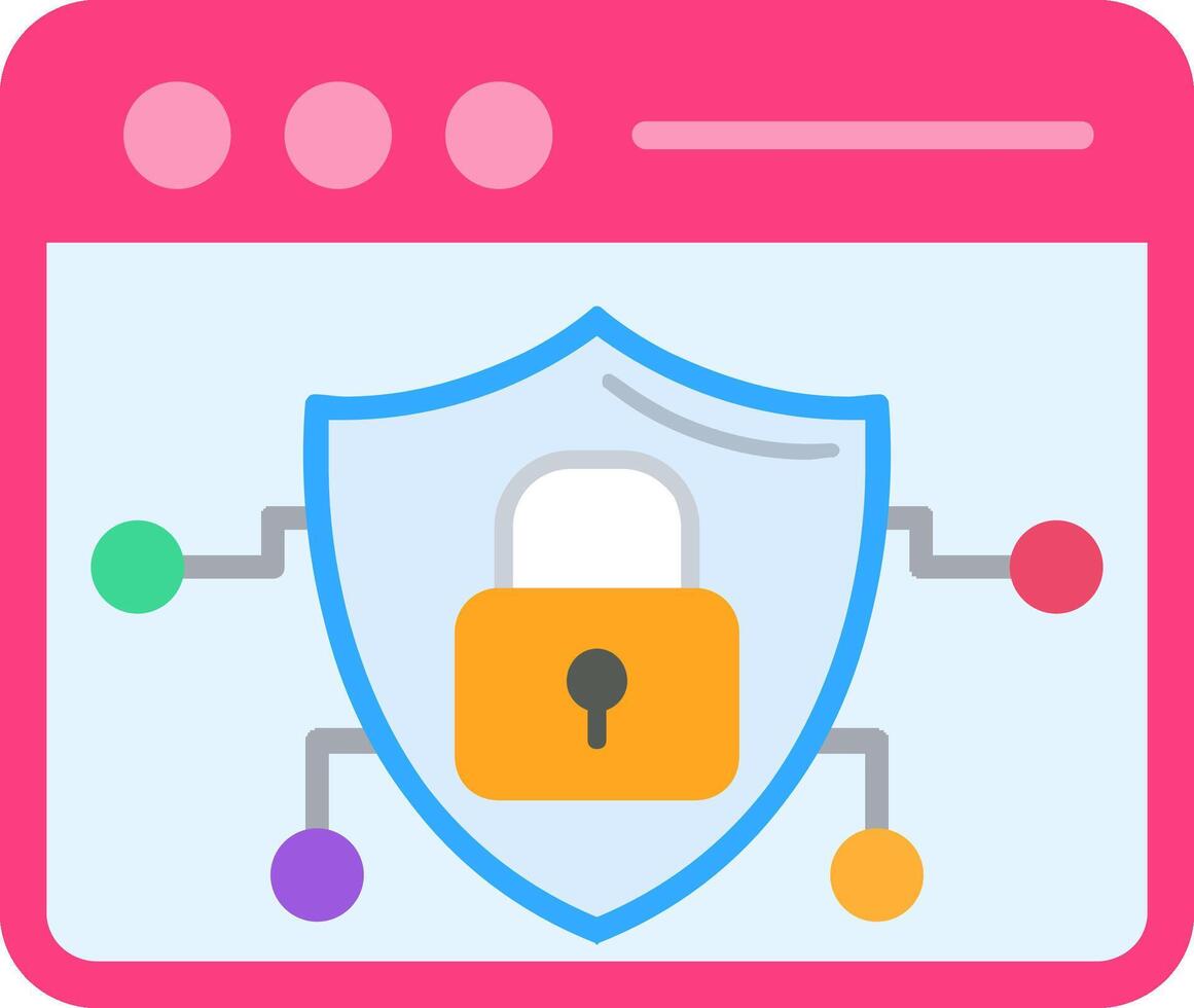 Browser Flat Icon vector