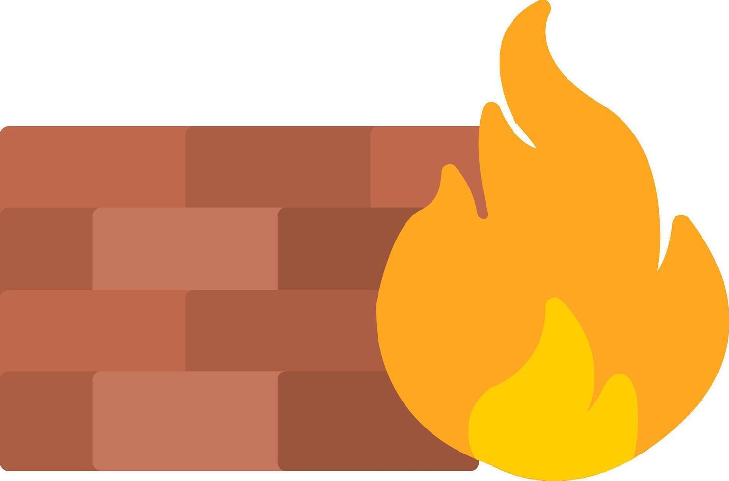 Firewall Flat Icon vector