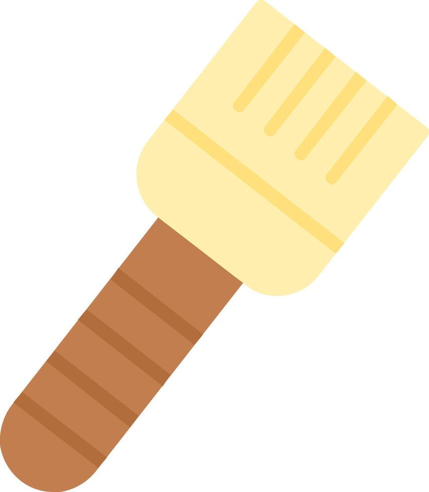 Basting Brush Flat Icon vector