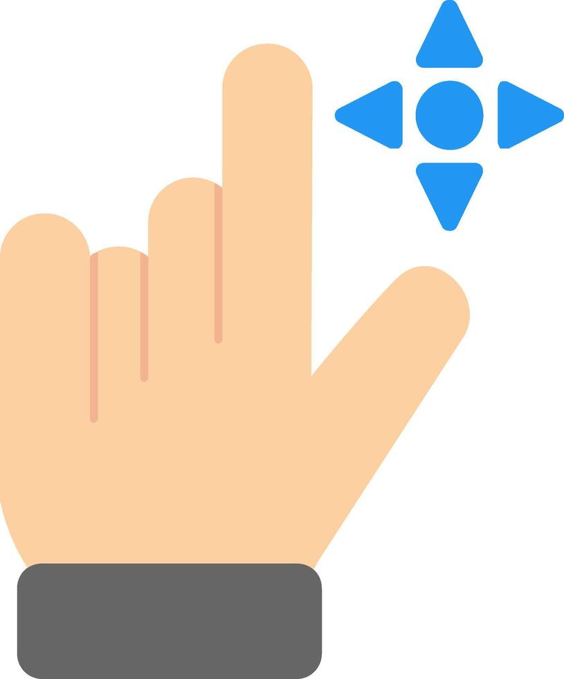 Drag Flat Icon vector