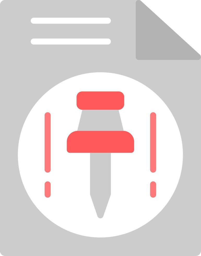Push Flat Icon vector