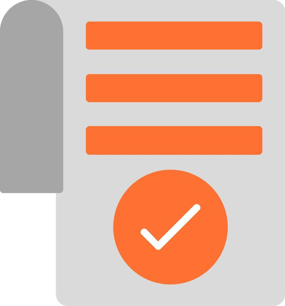 Checklist Flat Icon vector