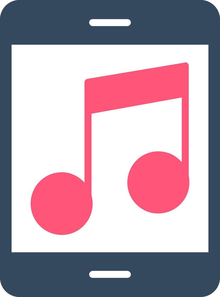 icono de musica plana vector