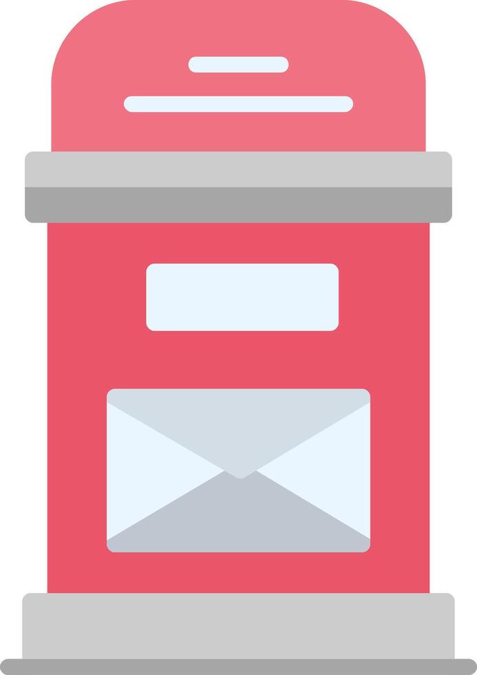 Postbox Flat Icon vector