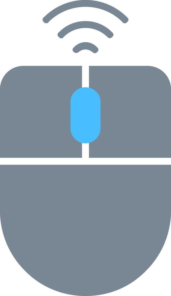 Wireless Mouse Flat Icon vector
