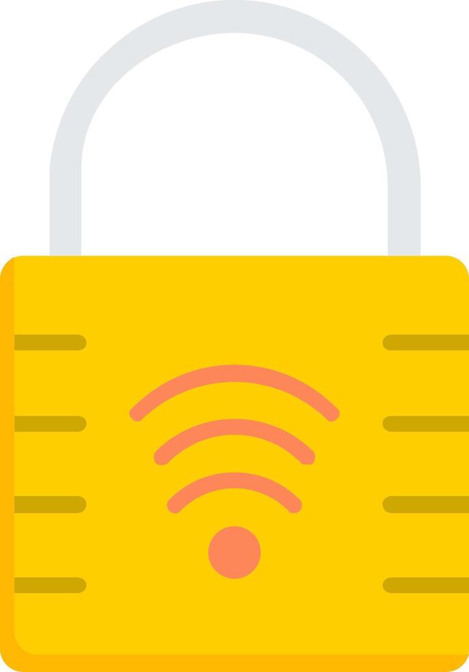 Padlock Flat Icon vector