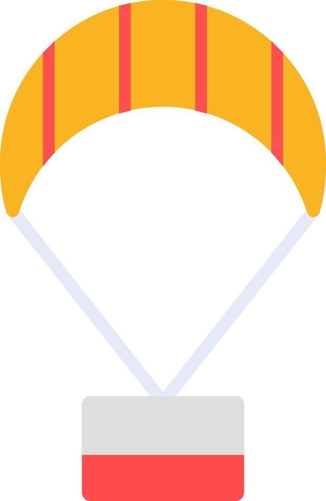 parapente plano icono vector