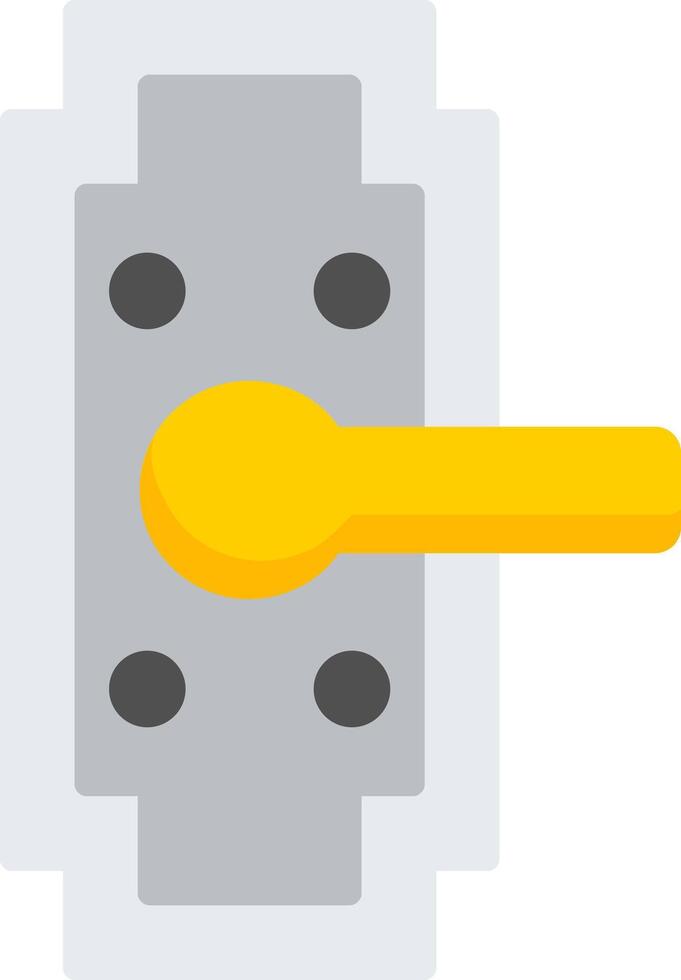 Door Handle Flat Icon vector