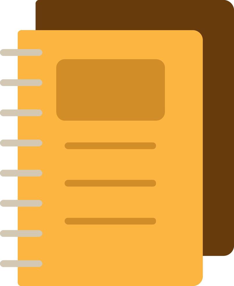 Notebook Flat Icon vector