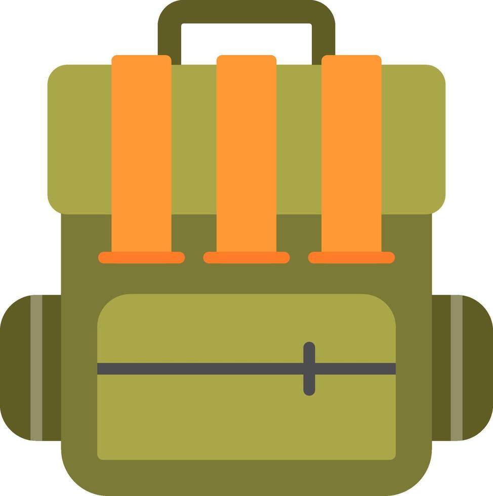 Backpack Flat Icon vector