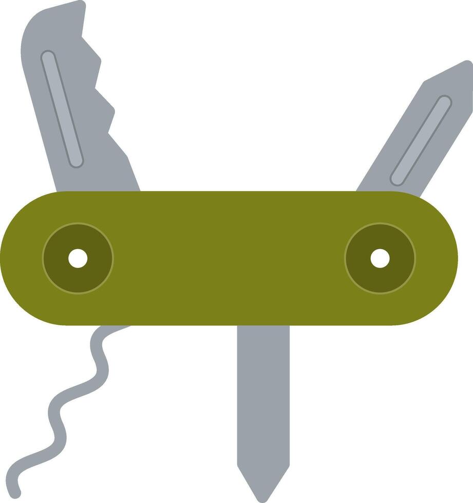 icono de cuchillo plano vector