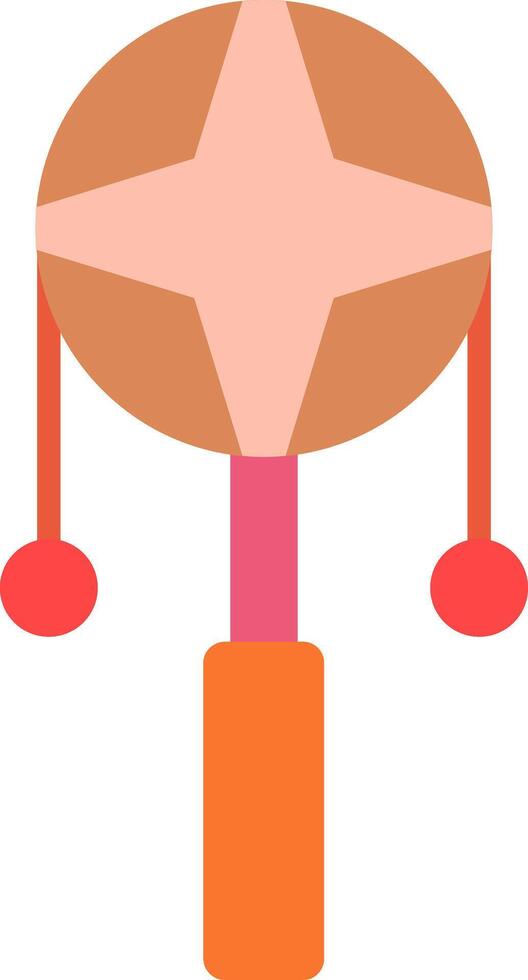 Spin Drum Flat Icon vector