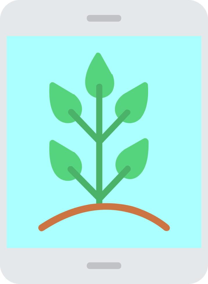 Farming App Flat Icon vector