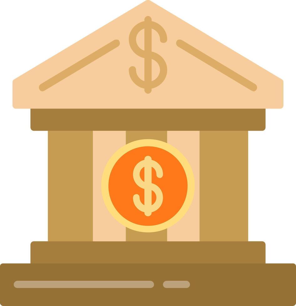 Bank Account Flat Icon vector