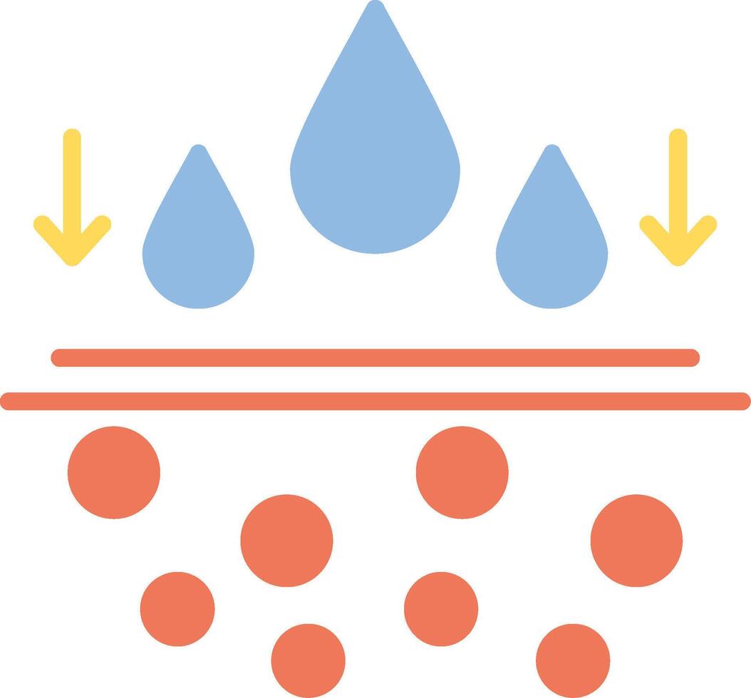 hidratante plano icono vector