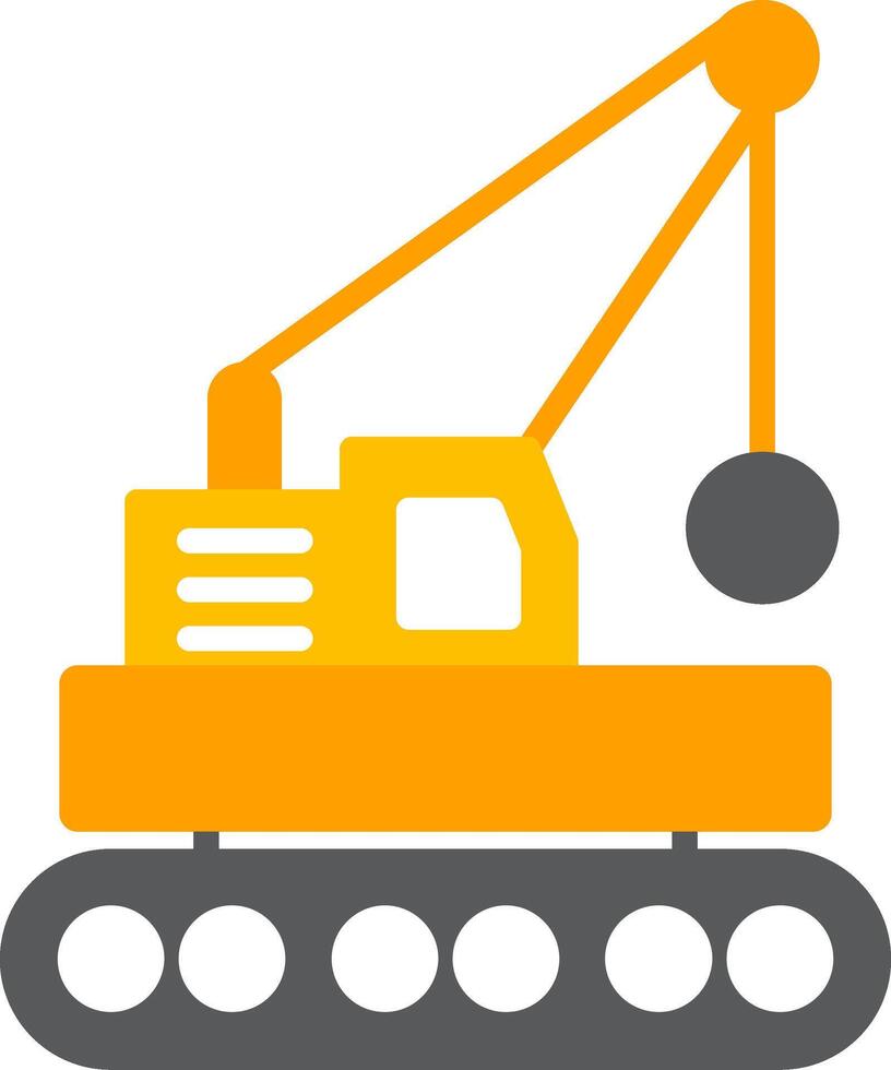 Wrecking Ball Flat Icon vector