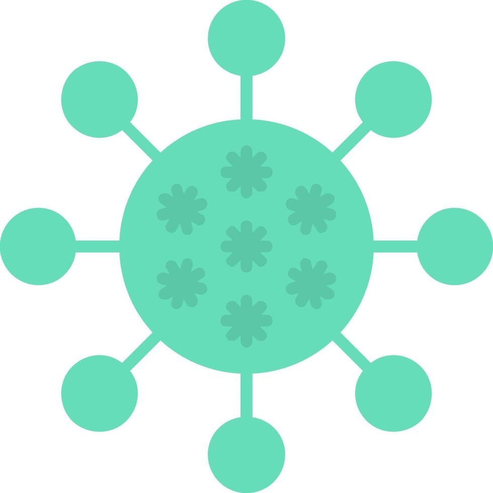 Bacteria Flat Icon vector