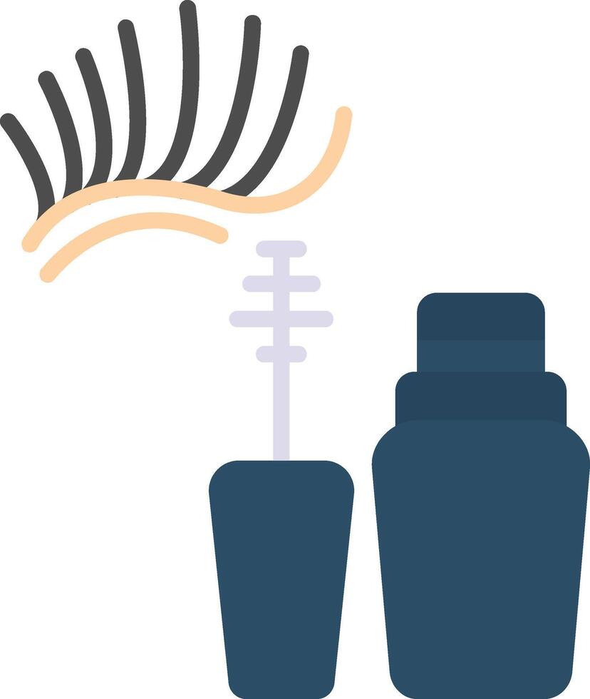 Eyelashes Flat Icon vector