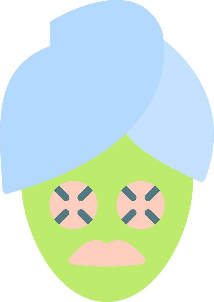 Face Mask Flat Icon vector
