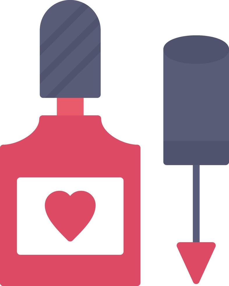 Nail Polish Flat Icon vector