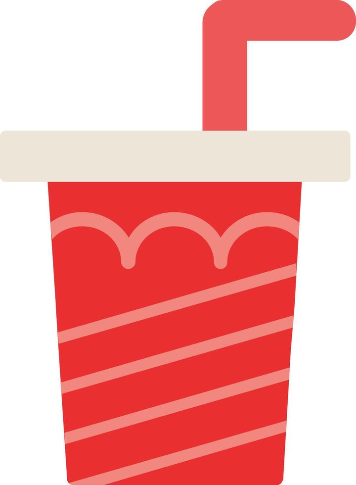 soda bebida plano icono vector