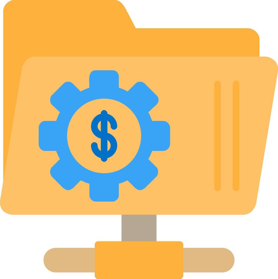 Network Folder Flat Icon vector