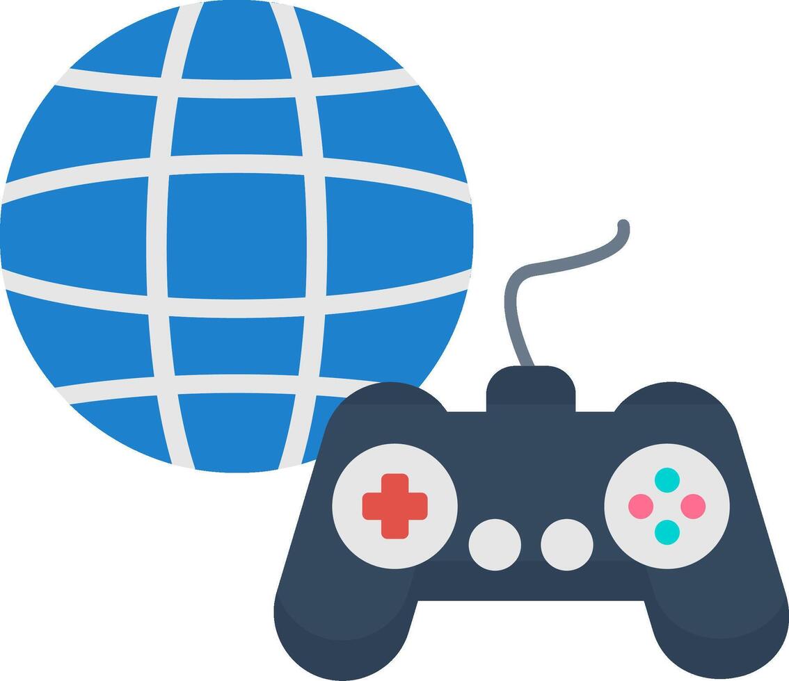 Gaming Flat Icon vector