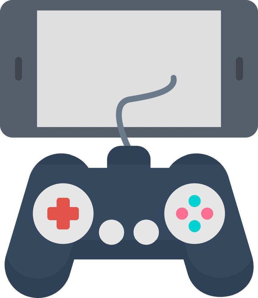 Mobile Game Flat Icon vector