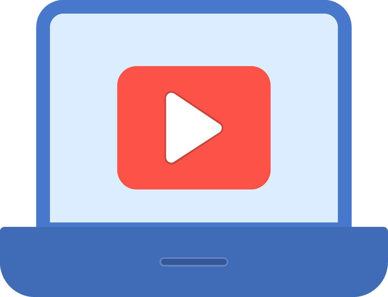 Laptop Flat Icon vector