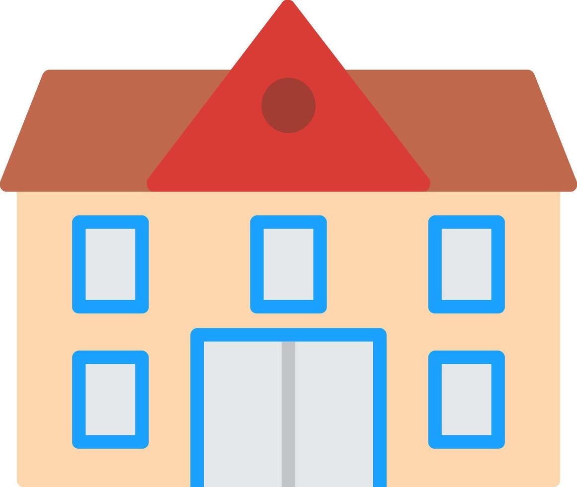 School Flat Icon vector