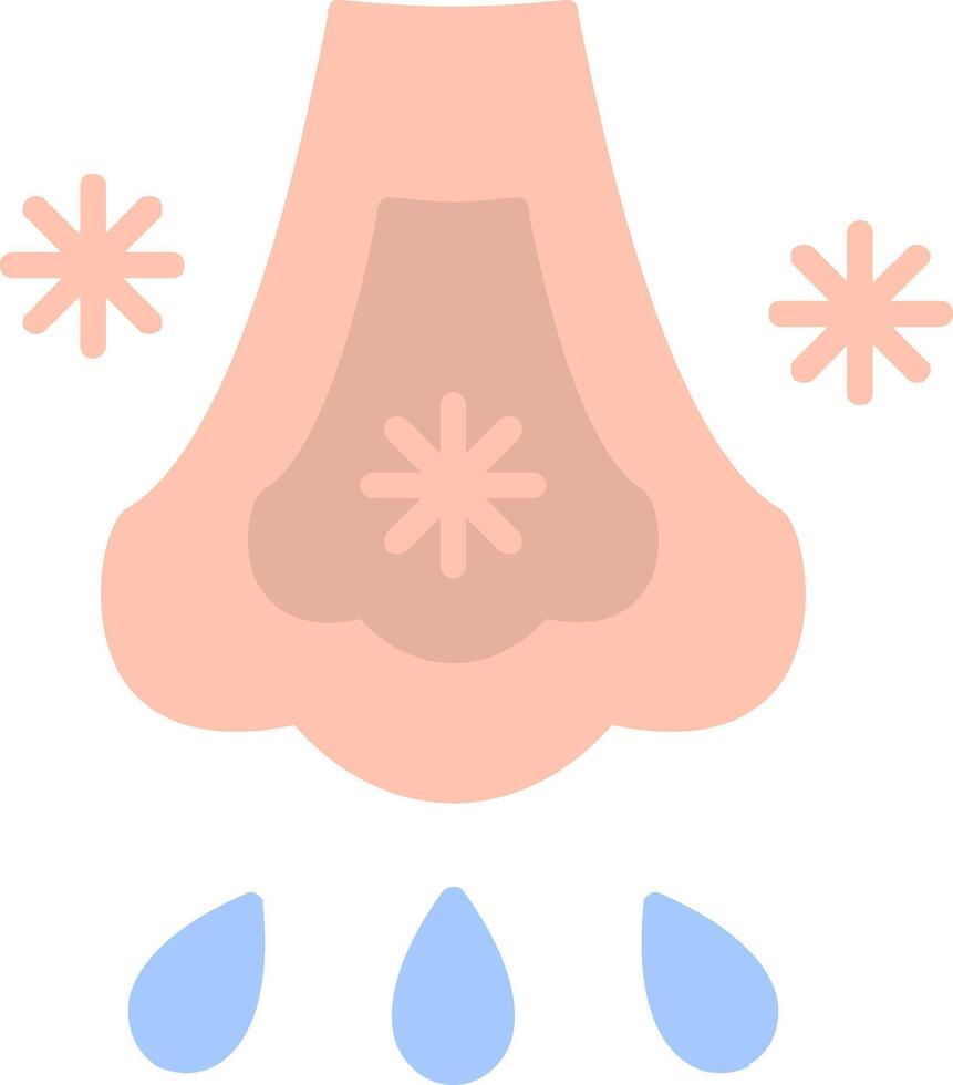 Immunlology Alergy Flat Icon vector