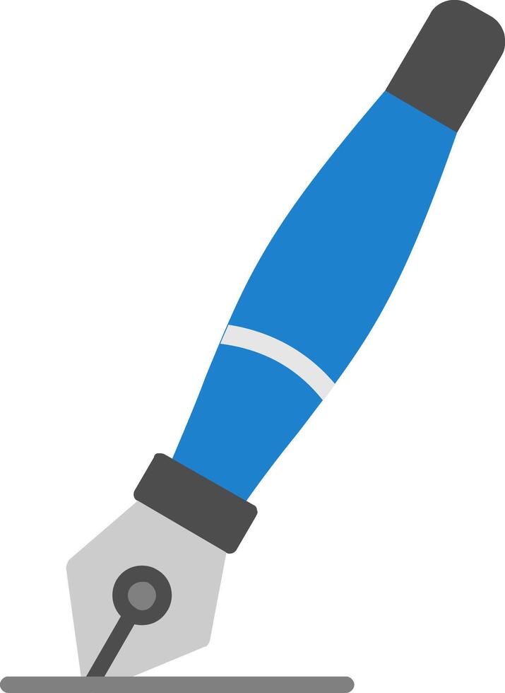 Ink Pen Flat Icon vector