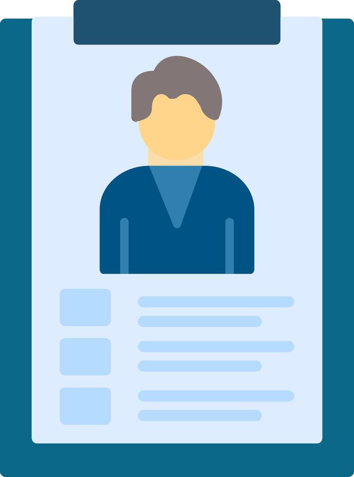 Employee Data Flat Icon vector