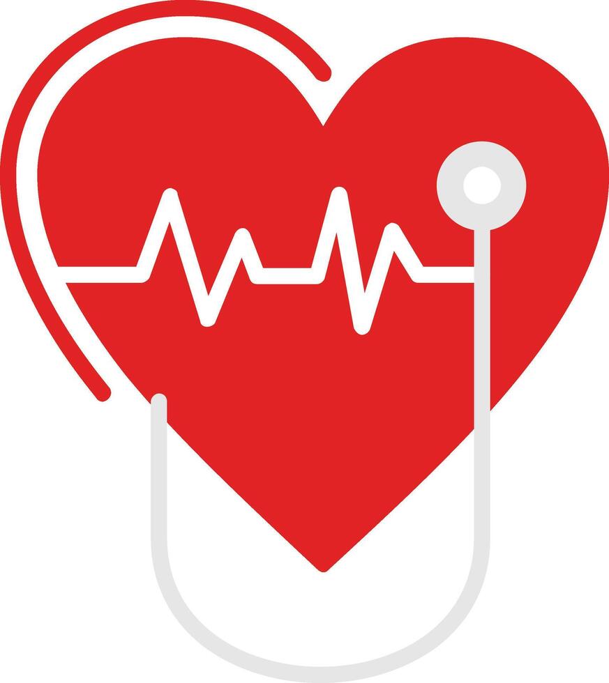 Cardiology Flat Icon vector