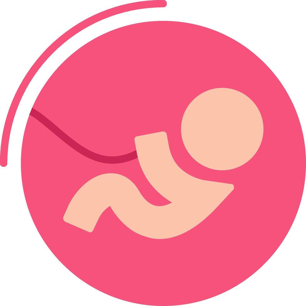 Fetus Flat Icon vector