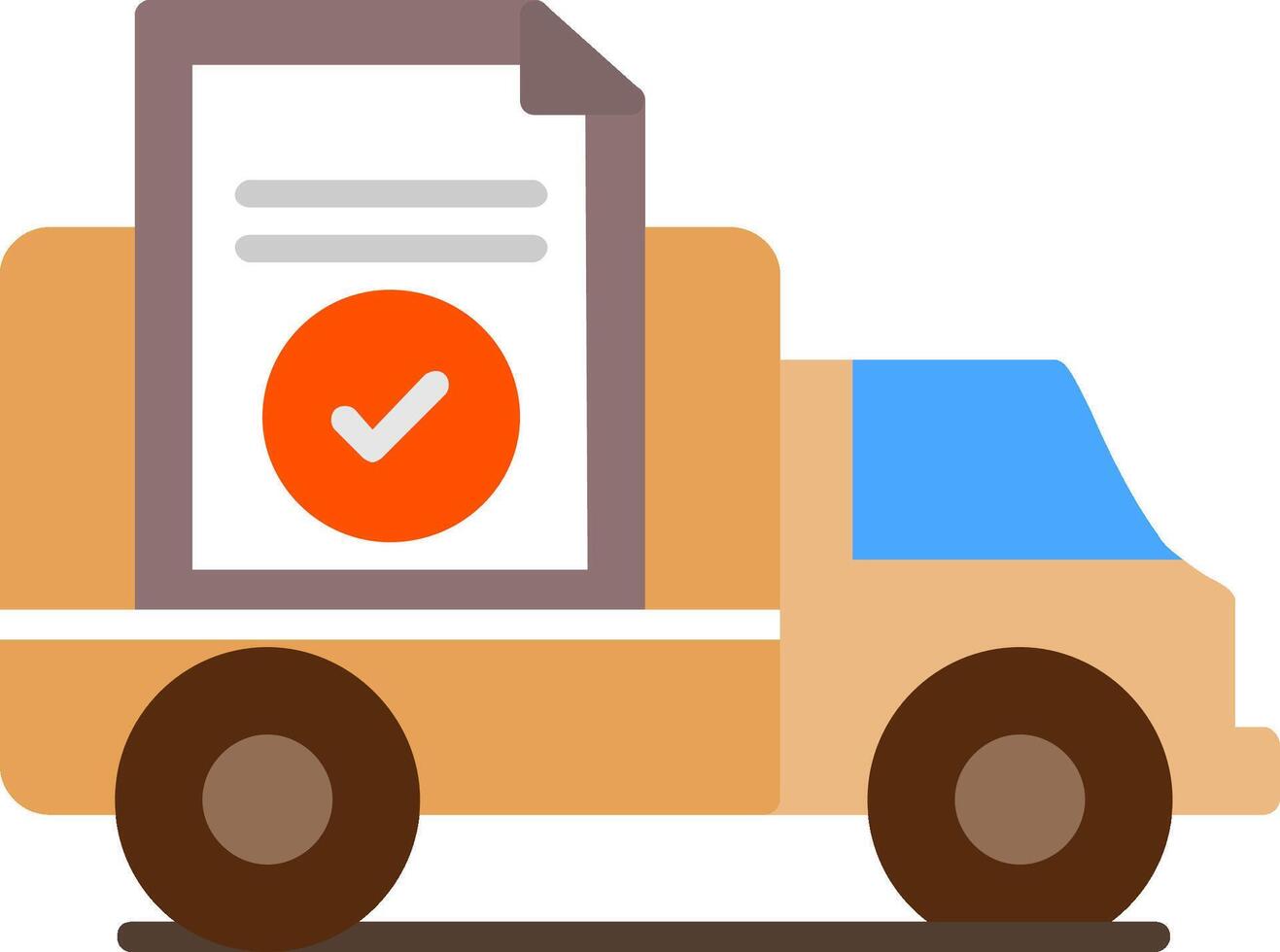 Proof Of Delivery Flat Icon vector